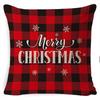 New Christmas Pillowcase Cushion Car Waist Protector Bedside Pillowcase Christmas Linen Pillowcase