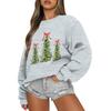 Women  Tops Women's Long Sleeve Sweatshirt Casual Crewneck Loose Fit Pollover Fleece Tops