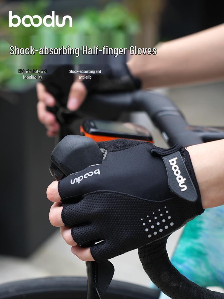 Summer Breathable Non-slip Cycling Gloves: Wear-resistant Shockproof for Mountain & Road Biking, Men & Women