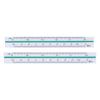 2Pcs Architectural Ruler Set Plastic Small Scale Pocket Mini for Engineer Architects Engineering Scaling 12.5cm
