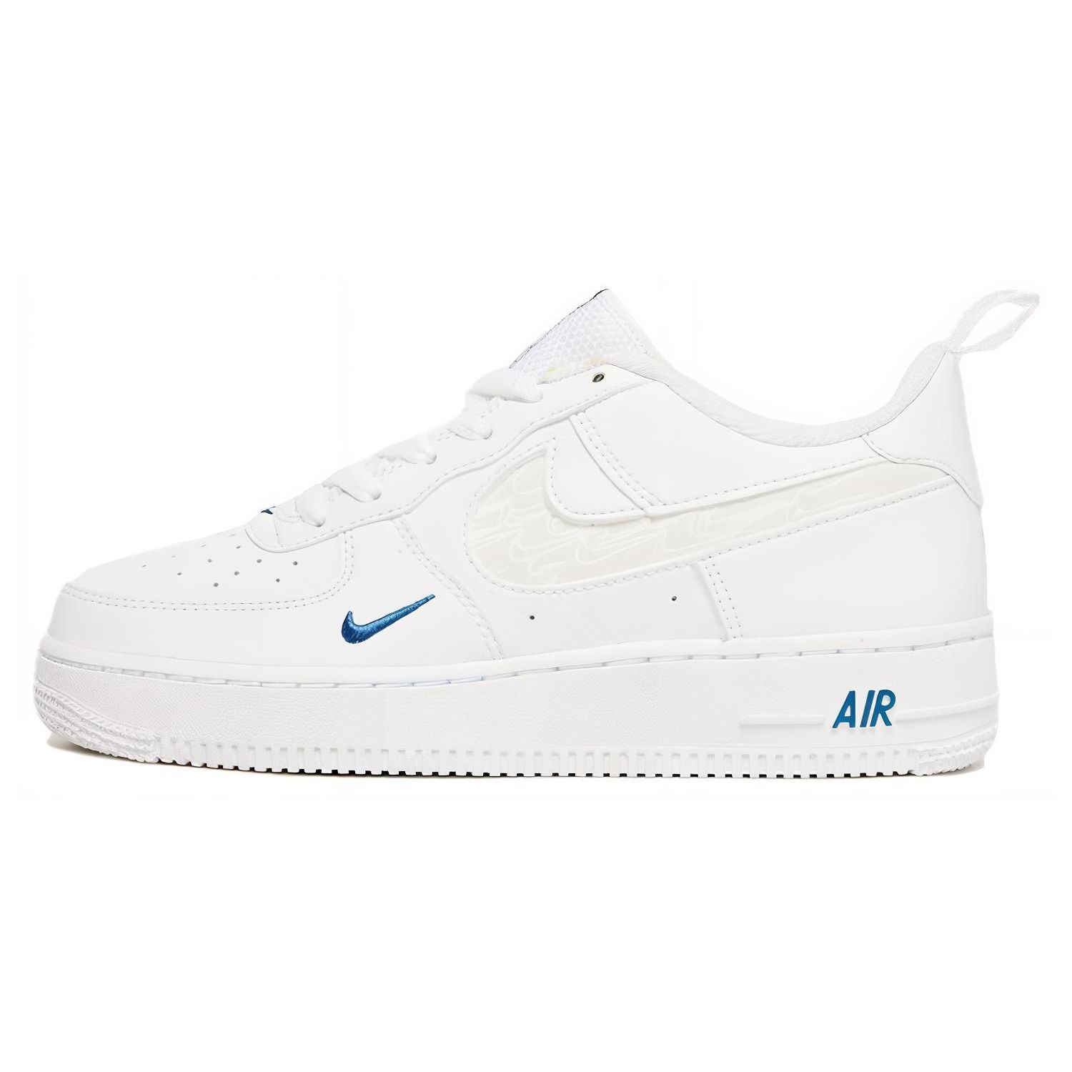 

Nike Air Force 1 Lv8 Модные Удобные Нескользящие Амортизирующие Низкие Детские Кроссовки Детские Кроссовки Белые Синие FB8034-100 37.5