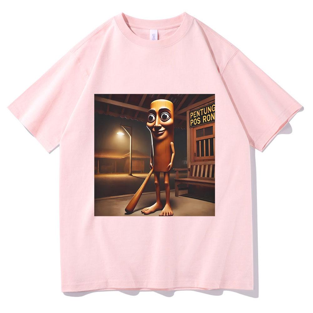 Tung Tung Tung Sahur Funny Baseball Bat Mugshot Tshirt Male Aesthetic Streetwear Men Women Casual Humor Short Sleeve T Shirts
