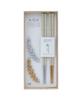 BISQUE Couple Chopsticks and Chopstick Rest Laurel Perfect As a Wedding Respect for the Aged 60th or Any Other Special Made In Set, Design, Gift, Day,