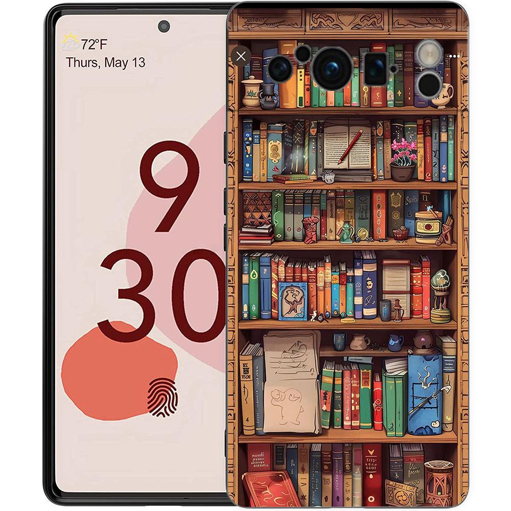 Read Books Illustration Phone Case Cover for Google Pixel 9 8 7 6 7A 6A Pro Shockproof Silicone Soft 9 Pro XL Shell Capas Fundas