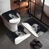 Lana Del Rey (15)Flannel Toilet 3 Piece Set Soft Bathroom Rug Non-Slip Toilet Seat Cover Bathroom Home Decor