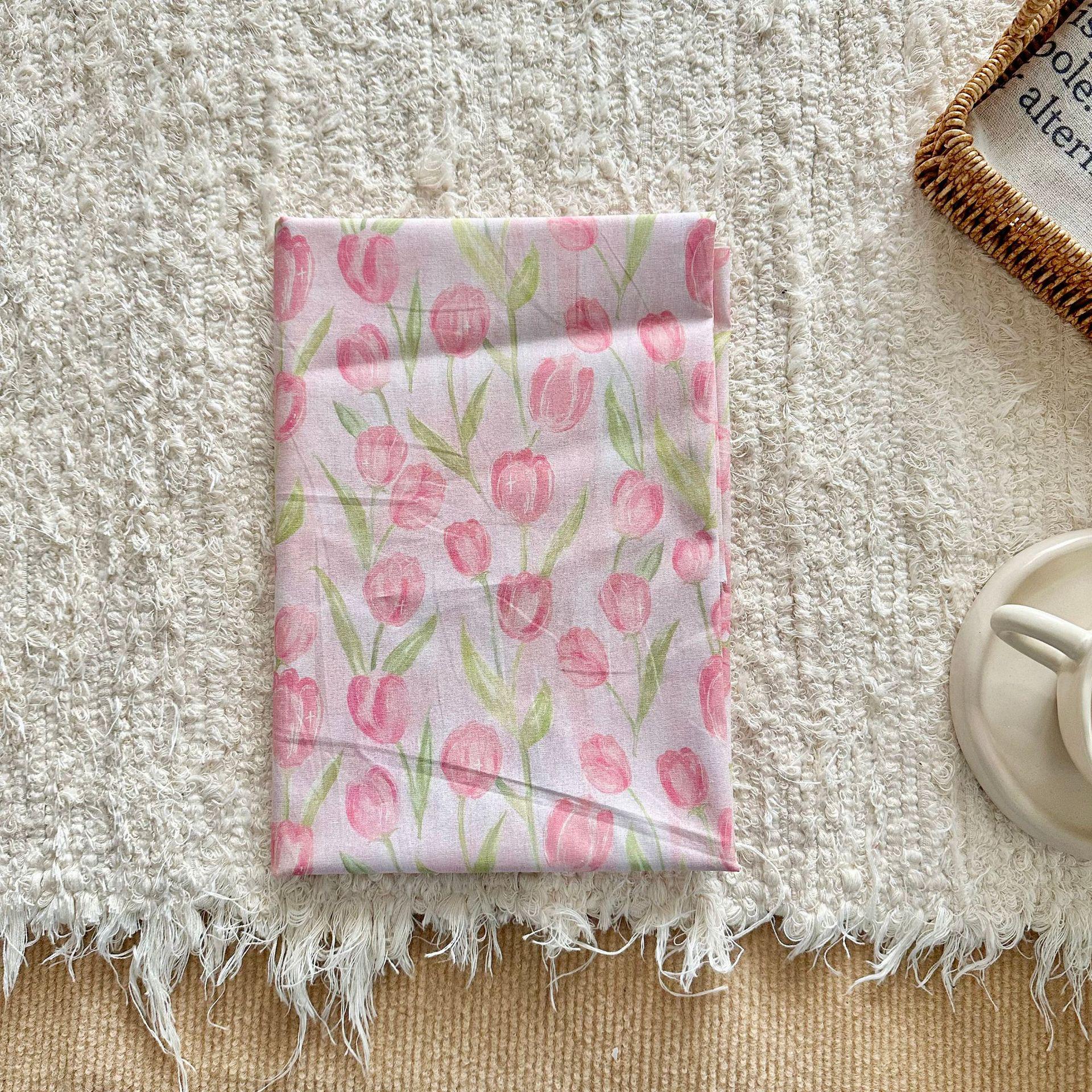 

100% Хлопок Корейский Стиль Нежный Цветочный Цифровой Принт Ткань для Женской, Детской и Взрослой Одежды и Домашней Одежды 95 cm розовый