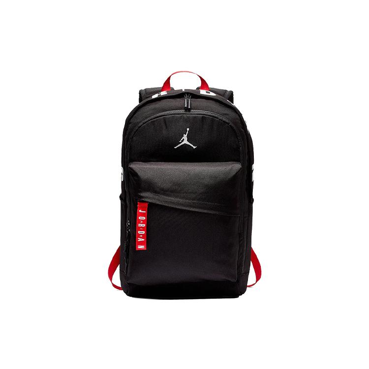 

New Jordan Polyester Backpack Regular Unisex Black Red 9A0172-023 30.0*18.0*49.5CM