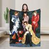 Malice Mizer Band Blanket Flannel Spring/Autumn   Multifunction Lightweight Thin Throw Blanket for Bedding Bedroom Quilt