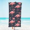 Skull Brightly Colored Flower Beach Towel, Large Microfiber Quick Dry Lightweight Pool Bath Towels Sand Free Beach Blanket for