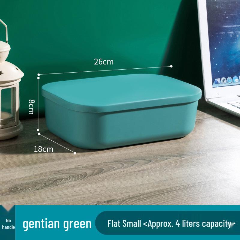 Colorful Macaron Storage Box Set - Dustproof Organizer for Bathroom, Bedroom, Cosmetics, Toys & More (5 Pieces)