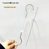 Transparent Acrylic S-Shaped Crystal Clothes Hanger Hook