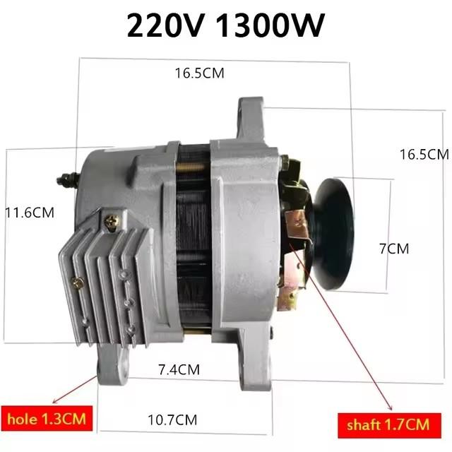 

220В1500Вт Безщітковий Малий Альтернатор на Постійних Магнітах 800Вт/1300Вт Генератор з Обмоткою з Чистої Міді з Регулятором Напруги