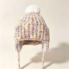 Windproof Knitted Cycling Hat Thickened Cold Proof Hat Warm Winter Knit Cap  for Women Girls