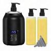 Portable Electric Massage Oil Warmer with Digital Display & 2 Bottles