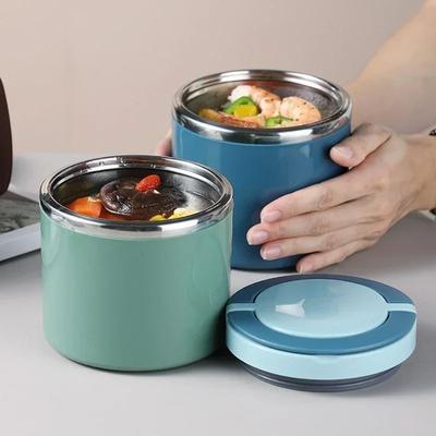 Thermischer Lunch-Behälter mit Griff – 630/1000 ml Isolierter Edelstahlbehälter für heiße Speisen für unterwegs