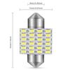 GOSMY T10 31mm LED 24 Room Lamp White 6000K-6500K Compatible