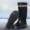 Round Toe Farming Male Shoes Non Slip Mid Calf Wellies Gumboots Galoshes for City Wear-resistant Cheap Mud Gum Men's Rain Boots