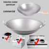 Zijin Heshi 50cm Concave Stainless Steel Induction Pot with Lid
