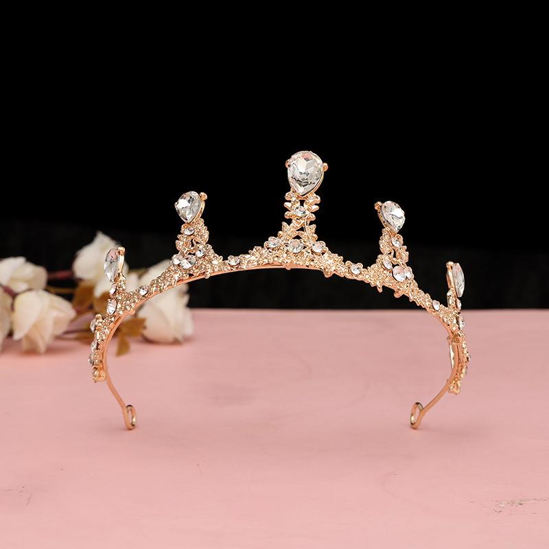 Children's Crown Hair Accessories  Cute Princesses Girls  Water Diamond King Crown Hair Bands Birthday Gifts for Girls Baby Headbands and Headwear