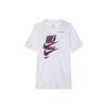 Grafikdruck Kurzarm T-Shirt Herren Tops Weiß DM6378-100
