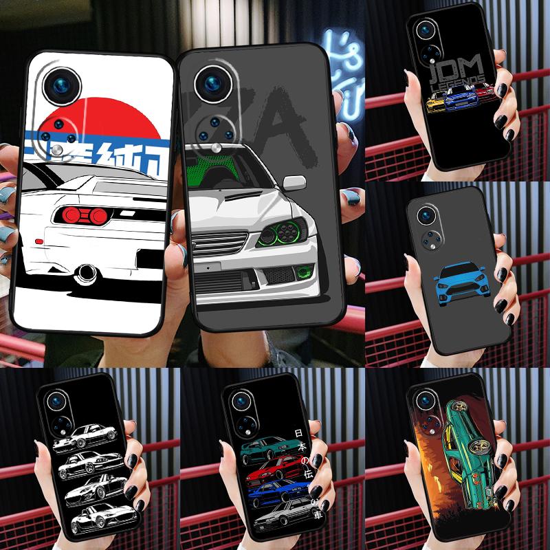 JDM Drift Car Case For Honor 200 Lite 50 70 90 X9c X9b X9a X8a X8b X7a X6a X8 X9 Magic 7 5 6 Pro Cover