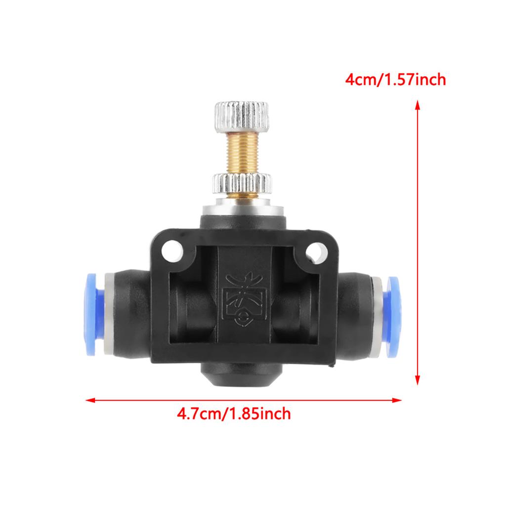 Pneumatic Airflow Regulator /set Push In Speed Controller 6mm Pneumatic Air Control Valve Connector