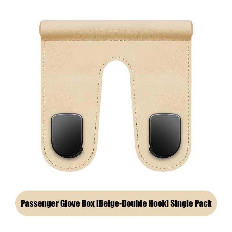 SEAMETAL Car Passenger Glove Box Hook Double Hook Purse Bag Hanger Hidden Storage Hooks Auto Interior Accessories