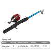 New Beginner Set Includes Spinning Reel, 1.5m Gun Handle Fishing Rod, Bait, Hook and Line, Portable Accessory Bag, Suitable for Fresh and Salt Water