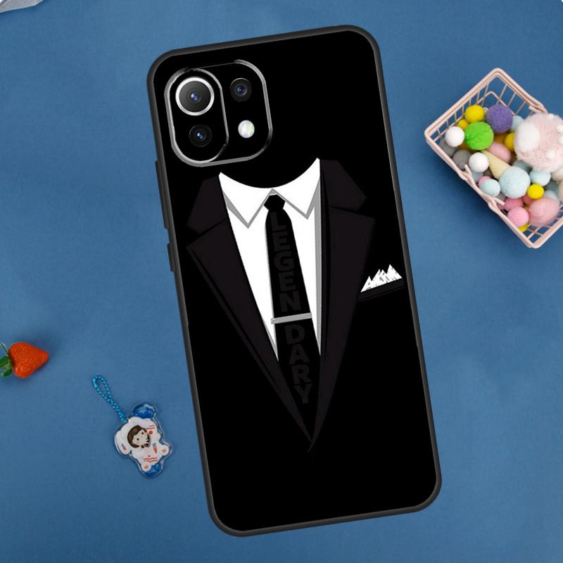 Man Suit Shirt Tie Case For Xiaomi 15 Ultra 13 14 11T 12T 13T 14T Pro POCO X7 Pro F5 F6 M6 X3 X5 X6 Pro Coque