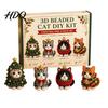 Artizanat cu Tematică de Crăciun Kit DIY 3D cu Mărgele Set de Cusut cu Mărgele Animale Realiste Kit DIY Broderie Ușoară Handmade pentru Copii și Adulți Începători