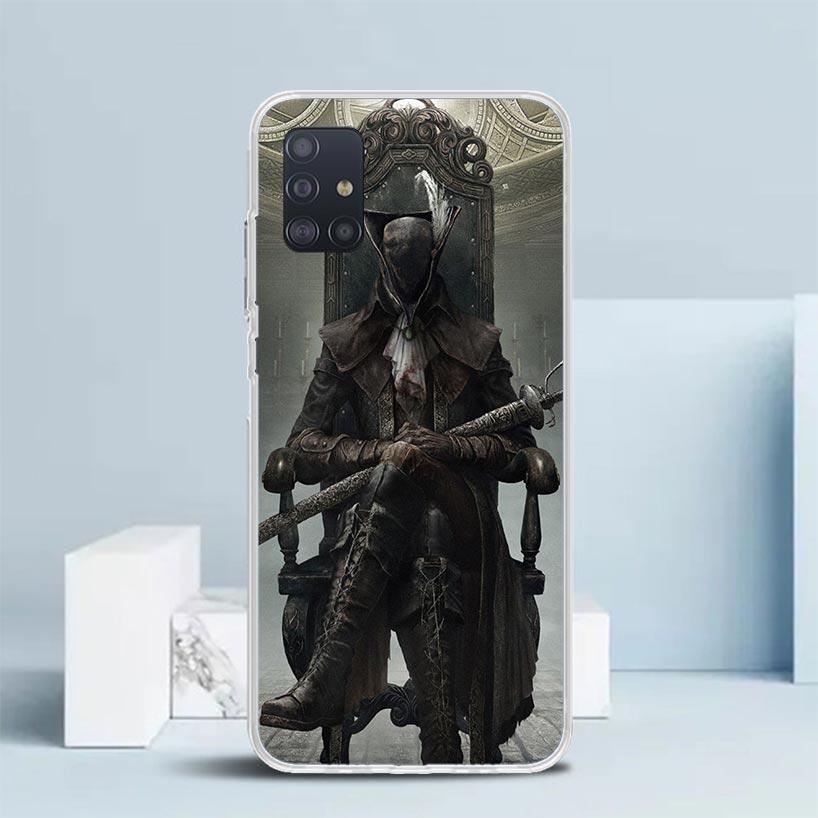 Bloodborne Game Soft Cover for Samsung Galaxy A12 A22 A32 A52 A72 A02S Phone Case Note 20 Ultra 10 S10 Plus A51 A71 A50S A20S A1