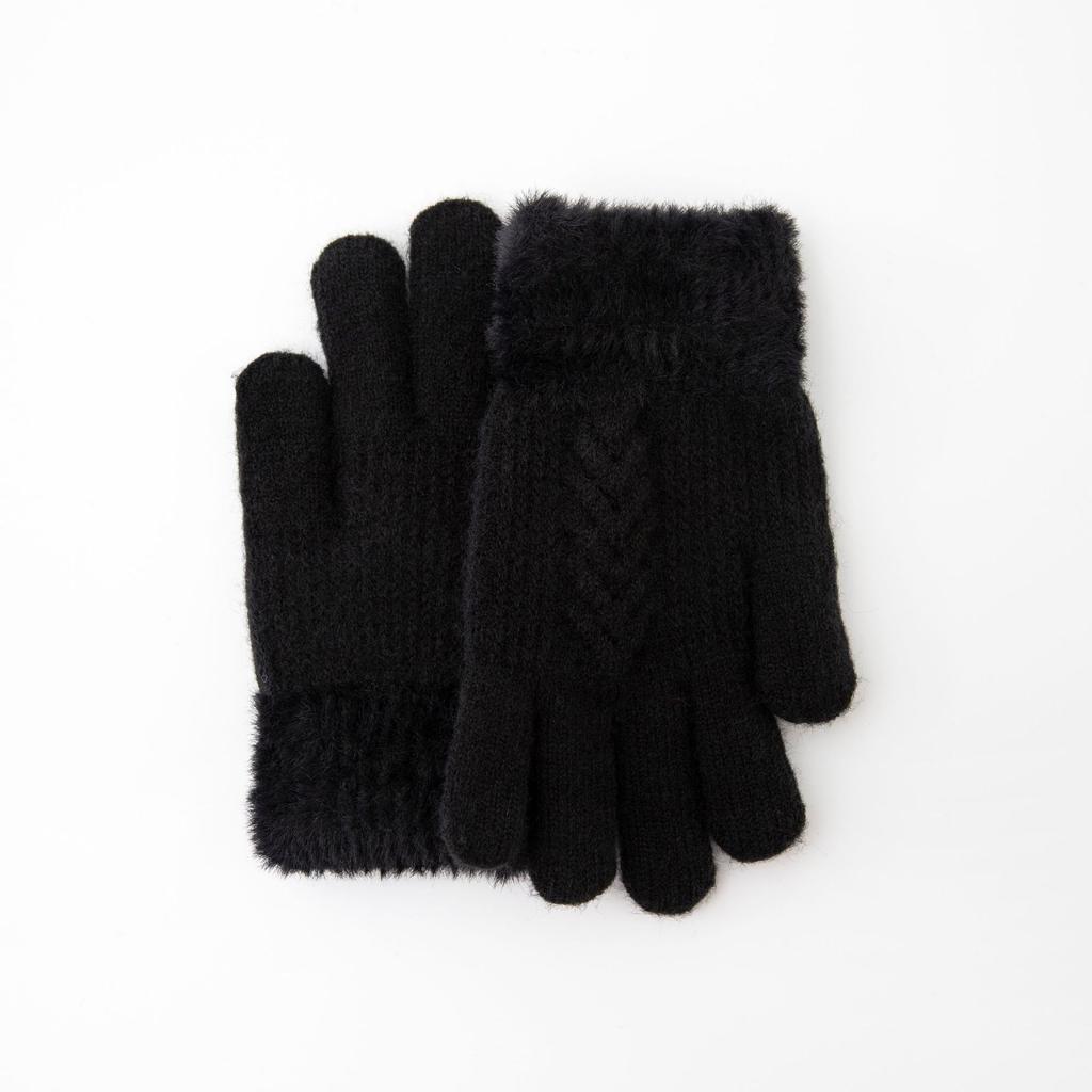 Kids Windproof Thermal Gloves for Boy Girl  Double-LayerThickened with Plush Solid Color Warmest Winter Mittens for Children