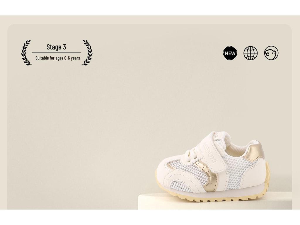 Spring 2026 Retro Soft Sole Baby Walker Shoes - Girls' Non-slip, Versatile Sports Training Shoes