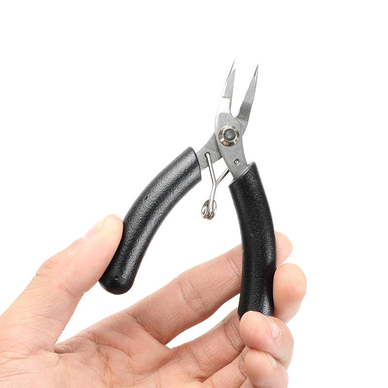 Handgefertigte Schmuckzange aus Edelstahl: Diagonalschneiden, Zahnlose Spitzzange, zum Perlenfädeln