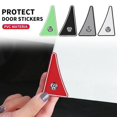 Cars 2025 Hot For Volkswagen 2pcs Car Door Corner Anti-collision Covers Transparent Silicone Protector For Volkswagen VW GOLF Po