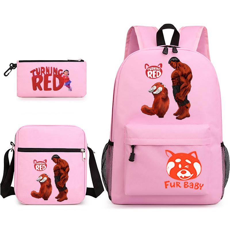 2022 Youth Metamorphosis 3 Sets/piece Laptop Backpack School Teen Girl Student Schoolbag