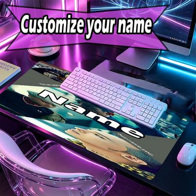 Custom Name Personalized BIGBANG Pattern Mousepad, Laptop PC Desk Mat, Decorative Desk Mat for Home Keyboard Pad Gift