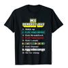 My Perfect Day Play Video Games - Gamer Gift T-Shirt Brand Male Tops Shirt Group Top T-Shirts Cotton Novelty - Men's Summer C...