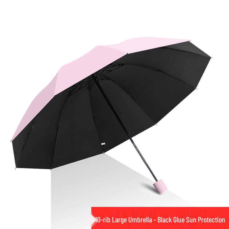 Extra Large Reinforced Automatic Sun & Rain Umbrella with Anti-UV Sunshade and Logo Print