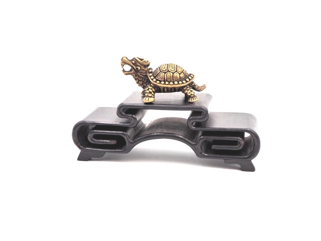 Mini Copper Dragon Turtle Feng Shui Dragon Interior Entryway Lucky Business Money Wealth Good Fortune Figurine, Item, Figurine, Decoration, Charm,
