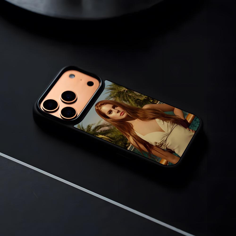 Lana Del Rey LDR Singer Phone Case For IPhone 17 16 15 14 13 12 Pro Max Plus Black Frame Hard Shell