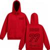 Men Women SOMBR 77 Graphic Hoodie Pullover, Vintage  Signature Print Hooded Sweatshirt, Hip-hop Street Casual Long Sleeve Tops