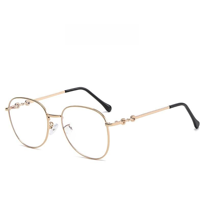 New Ni Ni Style Eyeglass Frame With Blue Light Blocking Metal Design For Fashionable Adults