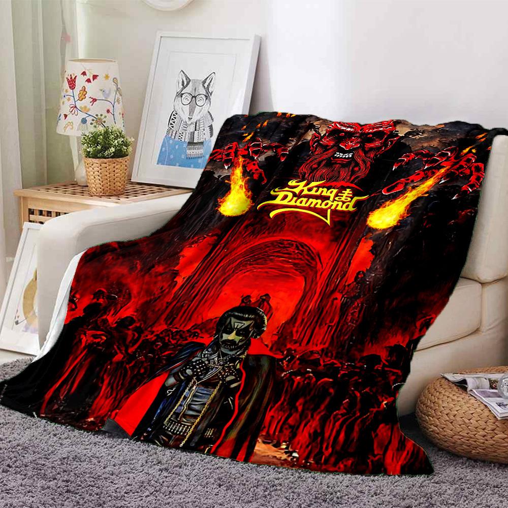 

1pc King Diamond Themed Printed Soft and Comfortable Home Blanket, Small Throw Blanket, Nap Blanket, Suitable as a Gift l037 80cmx120cm(31inx47in)