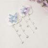 1 Pair Butterfly Hairpins New Korean Yarn Elegant Metal Tassel Long Hair Clips For Women Hanfu Antique Party Hair Accessories