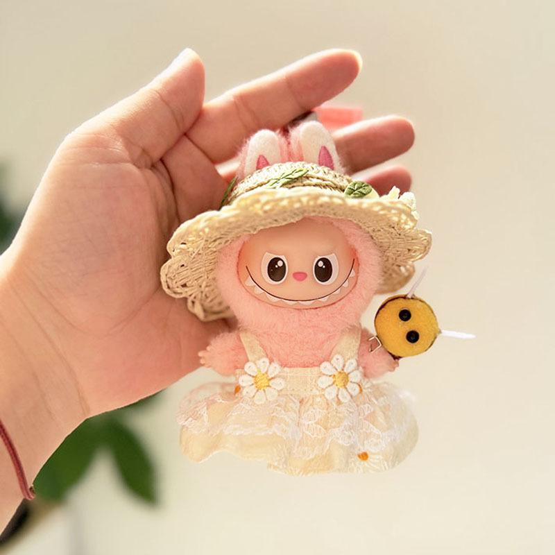 Mini Version 4.0 Vinyl Face Plush Blind Box Doll Clothes Christmas Set Small Nose Gaga Heart Bottom Password