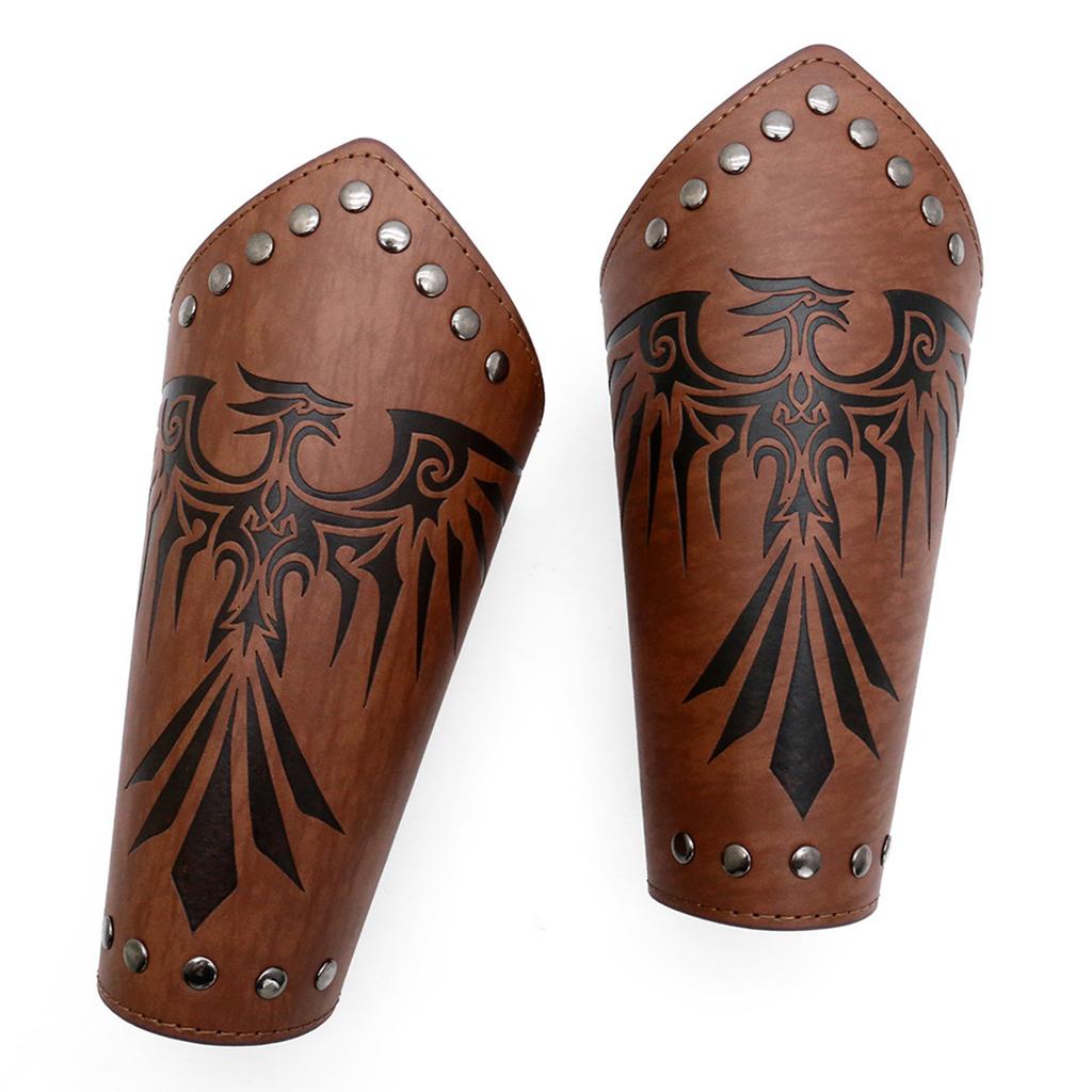 Renaissances Costume Vikinges Costume Accessories Set Medieval Pirate Leather Belt Bracers Cosplay Halloween Costumes