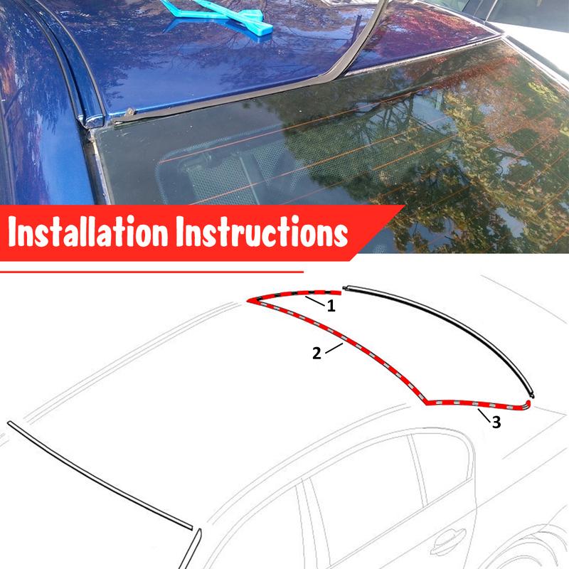 New E39 Auto Seals Car Rear Upper Trunk Windshield Moulding Trim Seal For BMW E39 525i 528i 530i 540i M5 1997-2003 51318159785