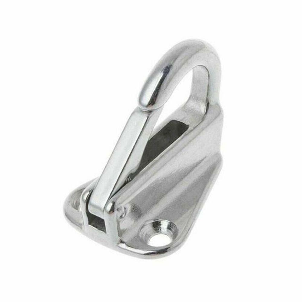 2Pcs Practical Spring Locked Fender Hooks 316 Stainless Steel Marine Spring Snap Hook Tug Ship