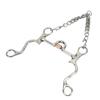 Pelham Bit Strong Fine Workmanship Stainless Steel Horse Bit for Horse Riding Equestrian Performance130MM